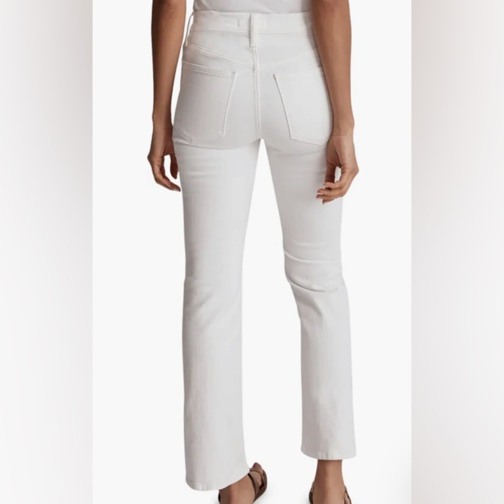 MADEWELL White Mid Rise Kickout Crop Jeans Size 24P - Picture 2 of 16